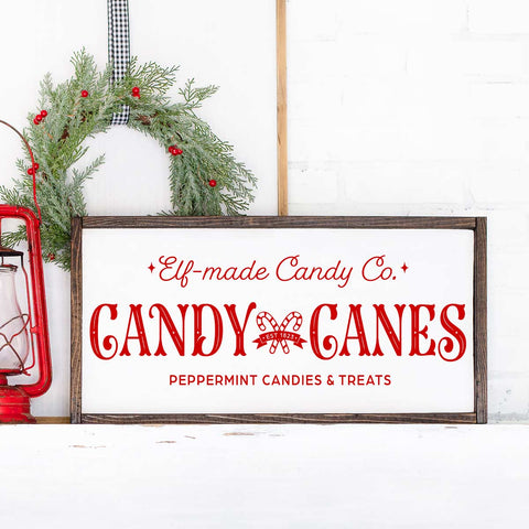 Elf Made Candy Canes SVG Cut File