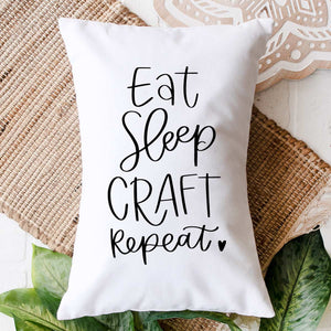 Eat Sleep Craft Repeat SVG Cut File