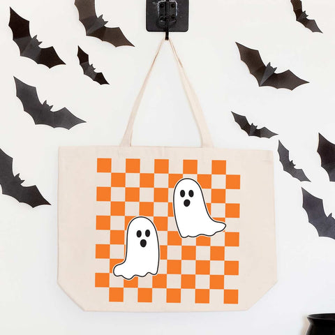Checkered Ghosts SVG Cut File