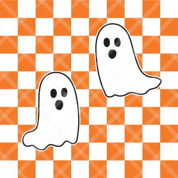 Checkered Ghosts SVG Cut File