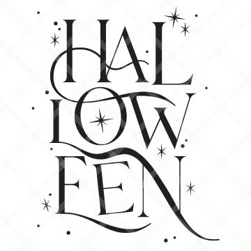 Halloween Lettering SVG Cut File