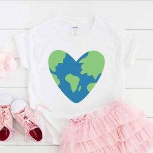 Heart Earth SVG Cut File