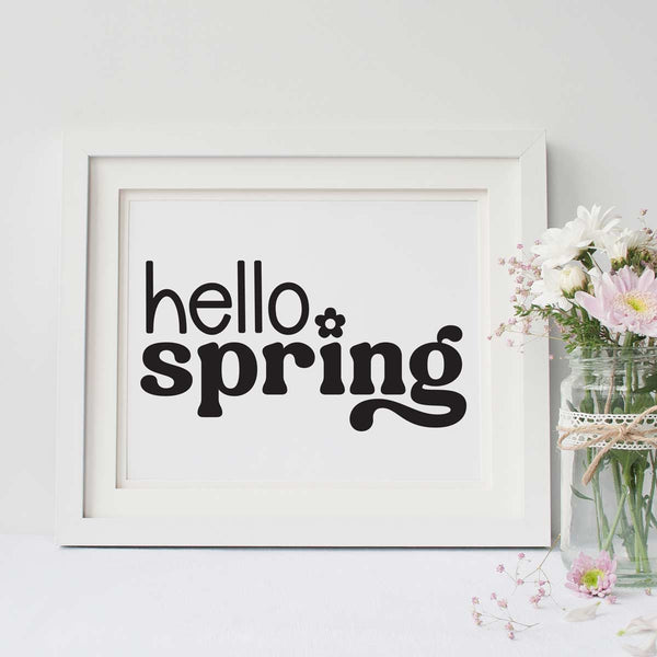 Hello Spring SVG Cut File