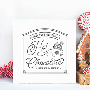 Old Fashioned Hot Chocolate SVG Cut File