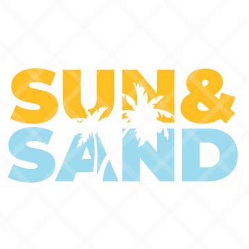 Sun & Sand SVG Cut File