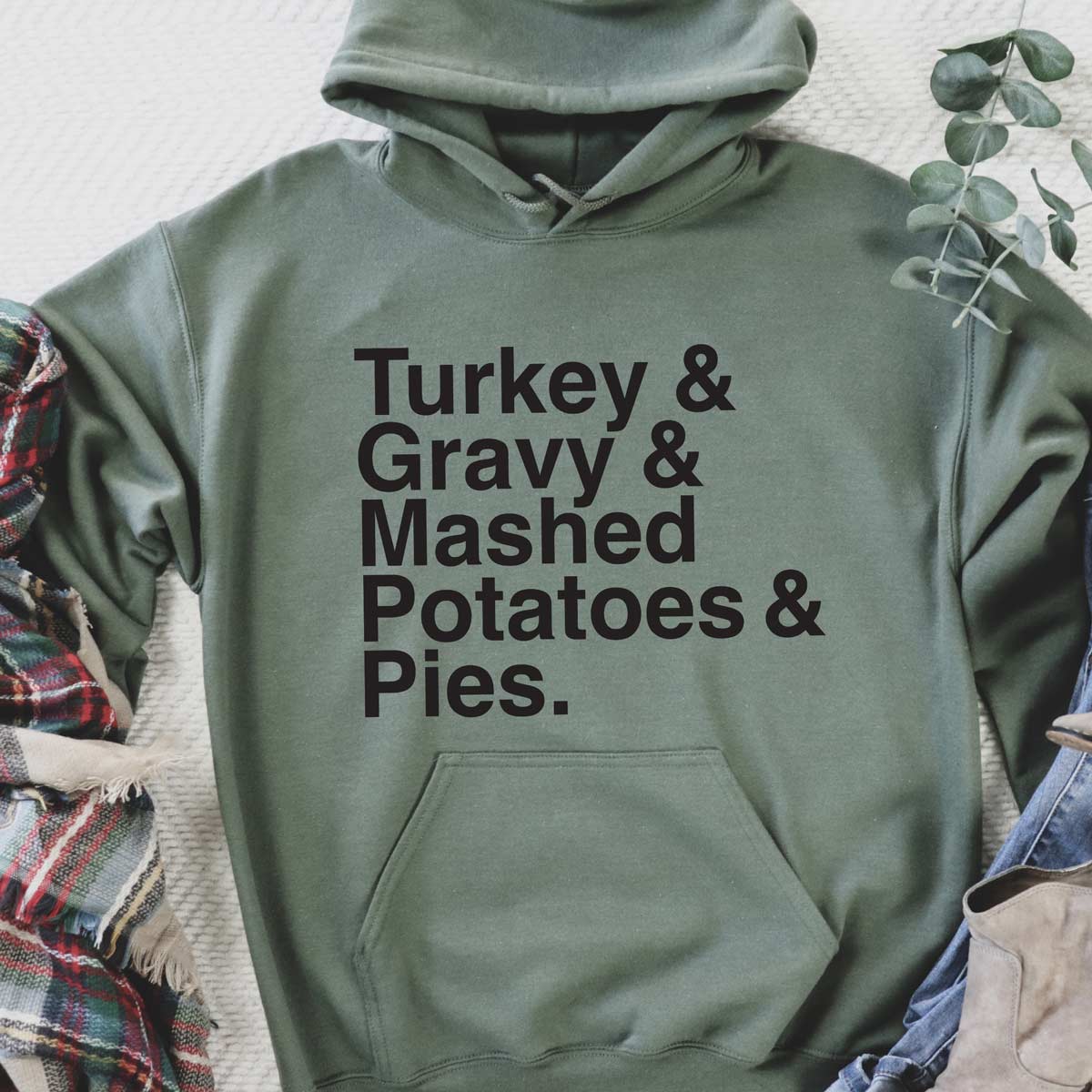 Turkey & Gravy & Mashed Potatoes & Pie SVG Cut File