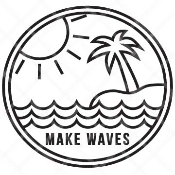 Make Waves SVG Cut File