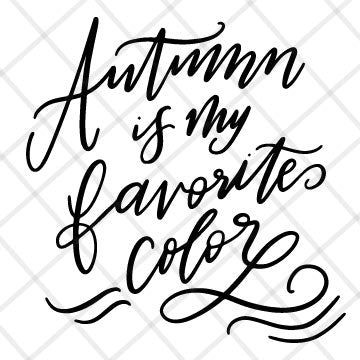 Autumn is my favorite color SVG file