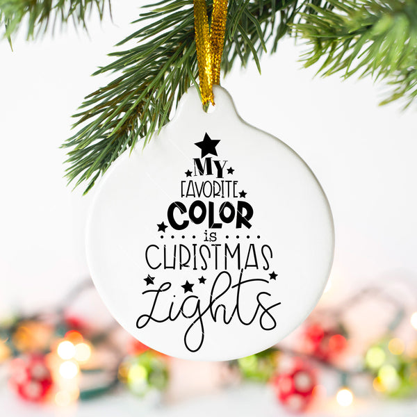 My Favorite Color Is Christmas Lights SVG Cut File