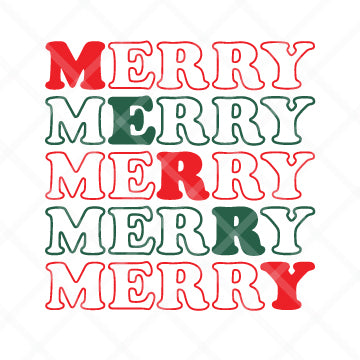 Merry Merry Merry SVG Cut File