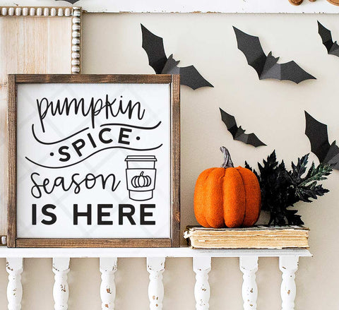 Pumpkin spice season is here SVG file