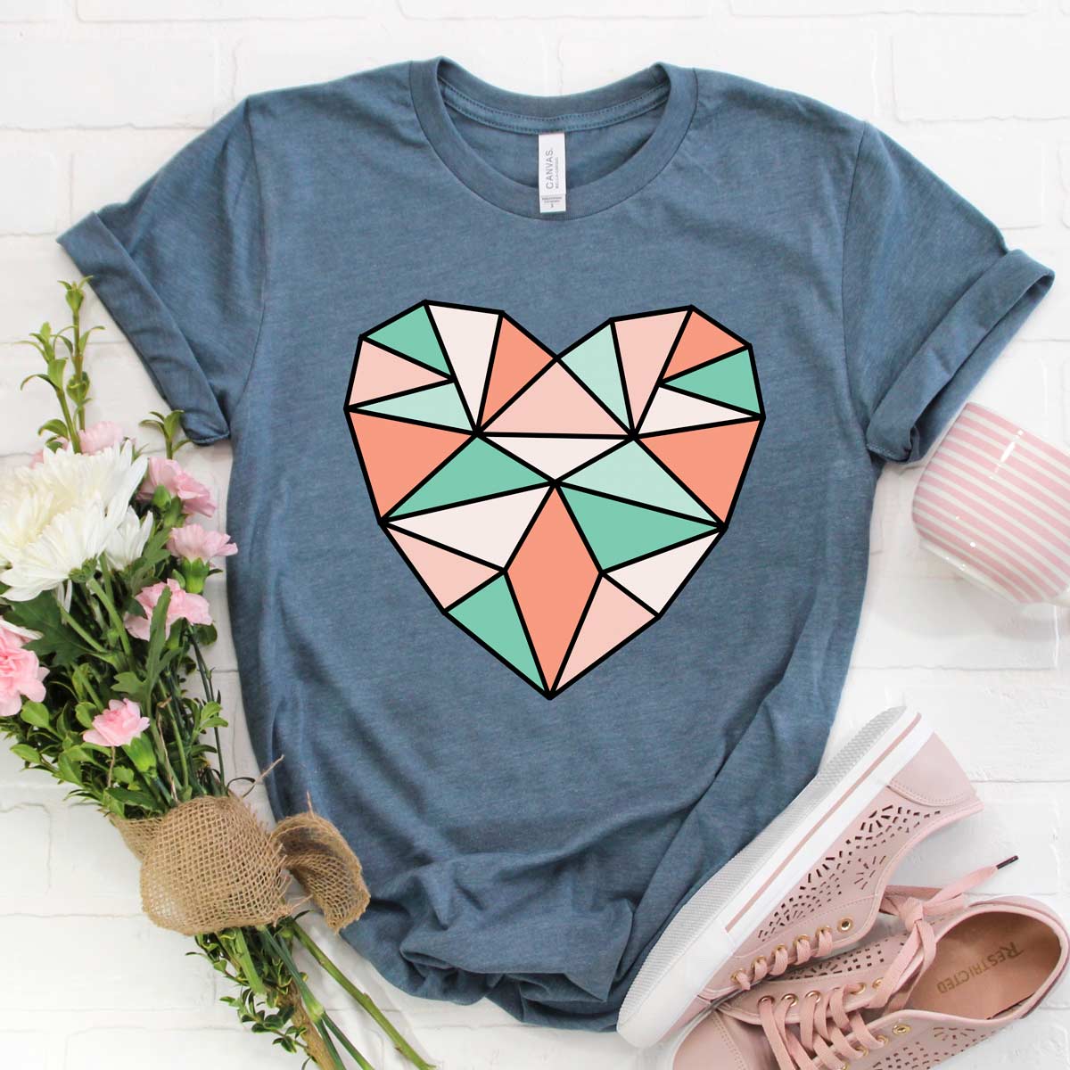 Geometric Heart SVG Cut File