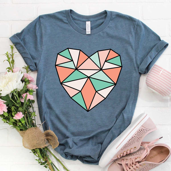 Geometric Heart SVG Cut File
