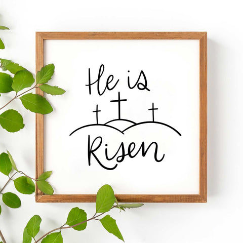 He Is Risen SVG Cut File