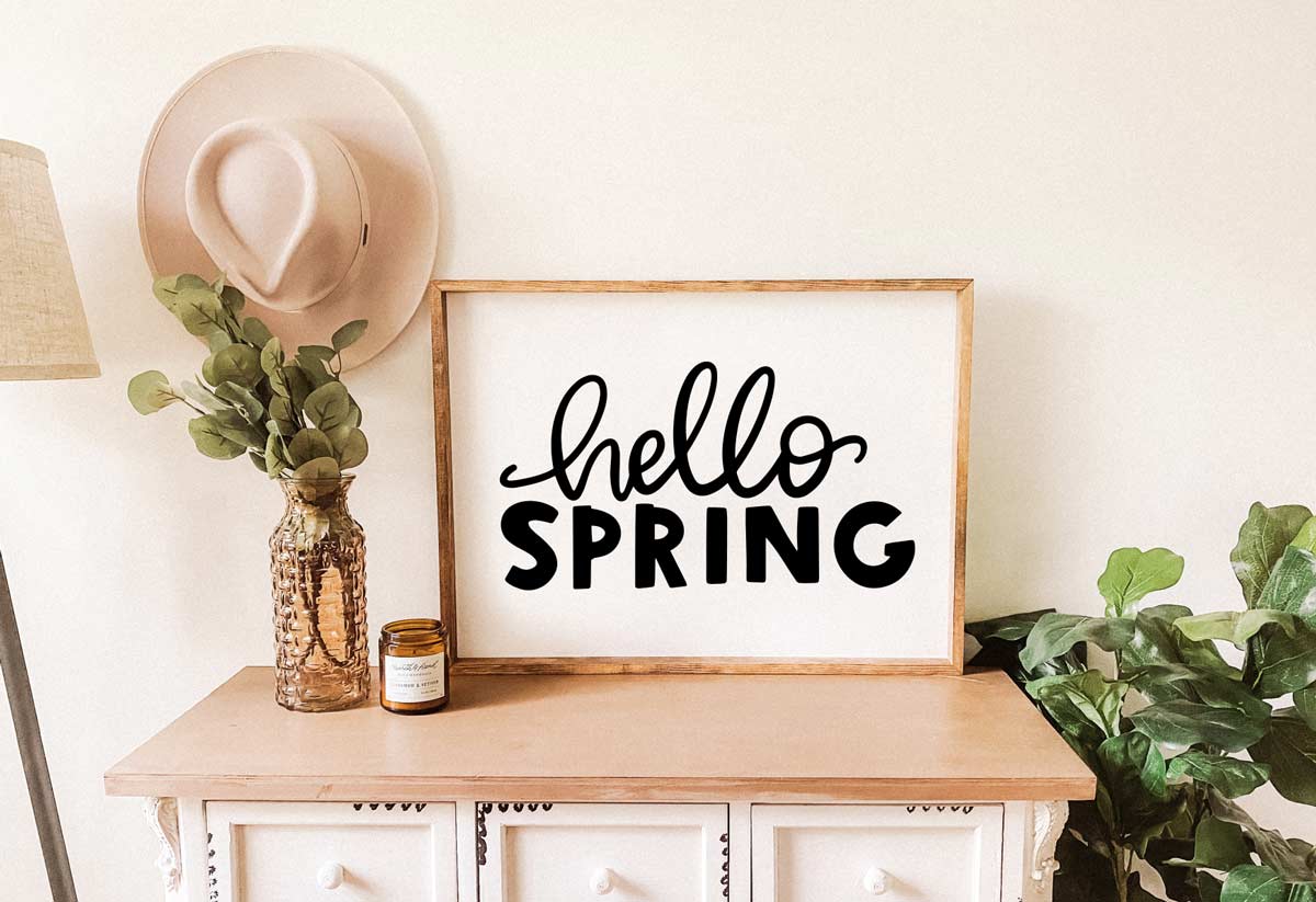 Hello Spring SVG Cut File