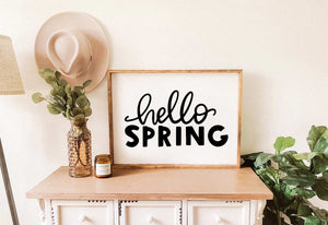 Hello Spring SVG Cut File