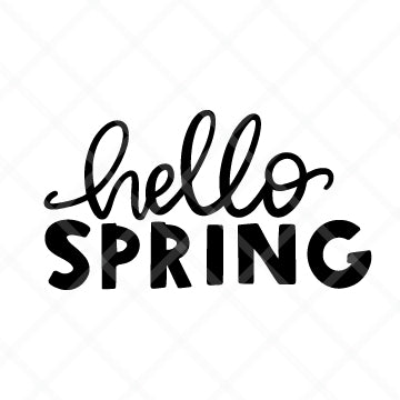 Hello Spring SVG Cut File