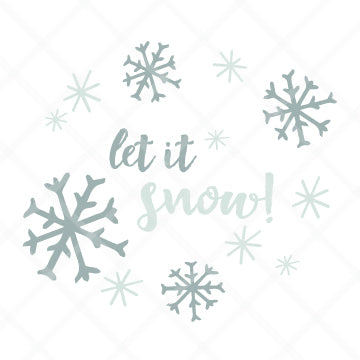 Let It Snow SVG Cut File