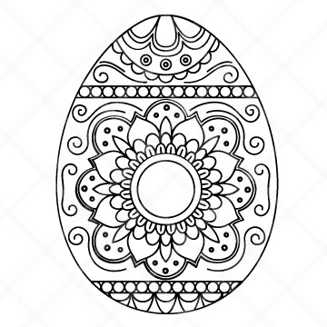 Mandala Egg SVG Cut File