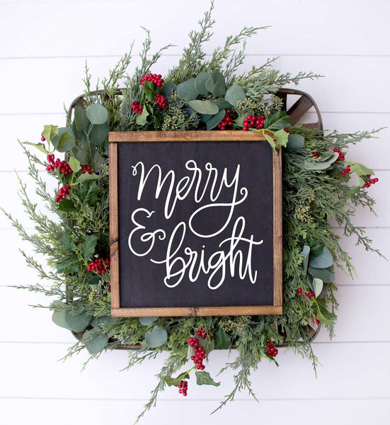 Merry & Bright SVG Cut File