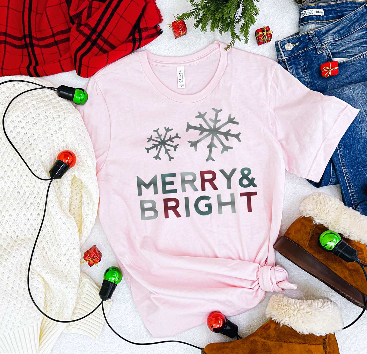 Merry & Bright SVG Cut File