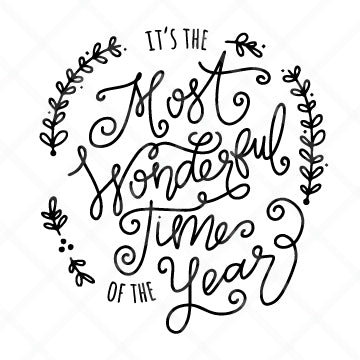 It's The Most Wonderful Time Of The Year SVG Cut File