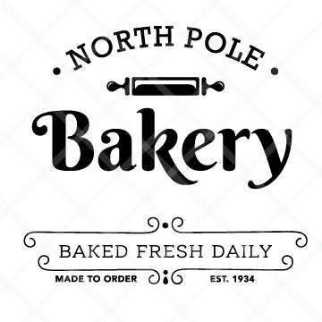 North Pole Bakery SVG Cut File