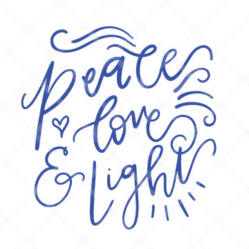 Peace Love & Light SVG Cut File