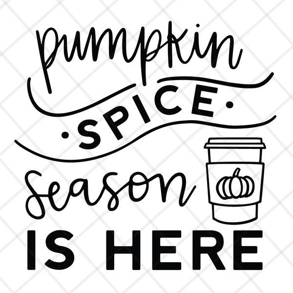 Pumpkin spice season is here SVG file