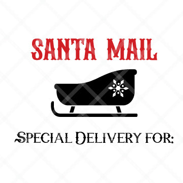 Santa Mail SVG Cut File
